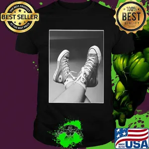 Monochrome converse shoes picture shirt