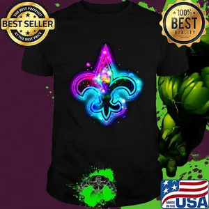 New orleans saints logo color diamond shirt