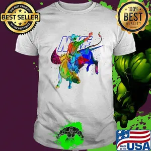 Nike logo riding a buffalo color shirt