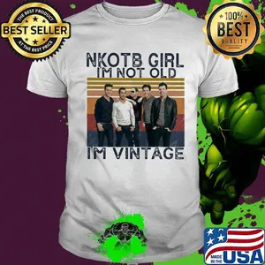 Nkotb band girl i'm not old i'm vintage retro shirt