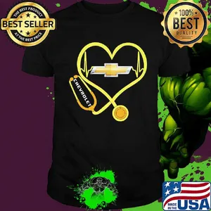 Nurse stethoscope chevrolet heartbeat shirt