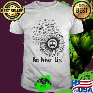 Official Bus Driver Life Sunflower Shirt