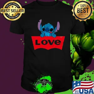 Official disney stitch love shirt