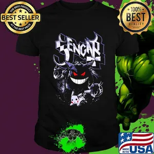 Official gengar and pokemon shirt
