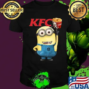 Official minions kfc logo shirt