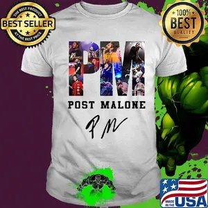 Official post malone signature shirt