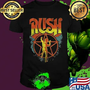 Official rush band logo shirt