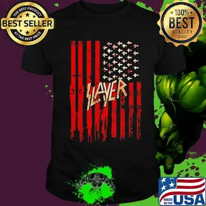 Official Slayer American flag shirt