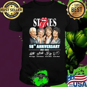 Official Stones 58th anniversary 1962-2020 signature shirt