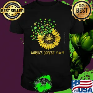 Official World’s Dopest Mom Sunflower Weed Shirt