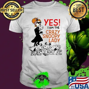 Official Yes I am the Crazy snoopy lady shirt