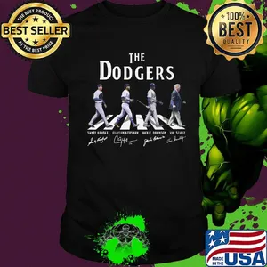 Offifial The Dodgers Abbey Road Signatures Los Angeles Dodgers signature shirt