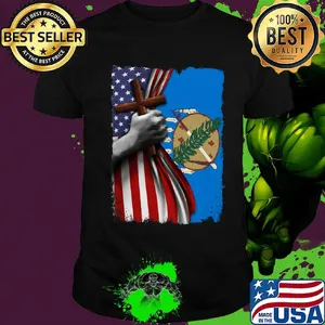 Oklahoma american flag cross happy independence day shirt