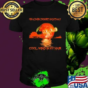 On a dark desert hightway cool wind in my hair sunset santa claus and reindeer shirt