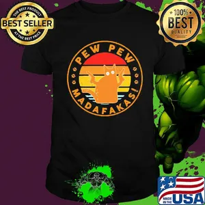 Paw cat pew pew madafakas vintage retro shirt