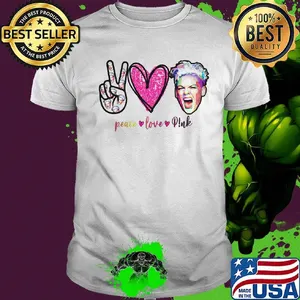 Peace love pink art shirt