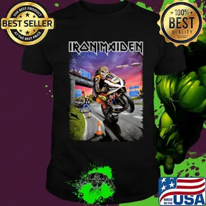 Peter hickman trooper iron maiden helmet motorcycle racing shirt