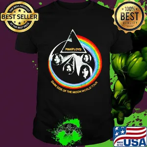 Pink floyd i'll see you on the dark side of the moon world tour shirt