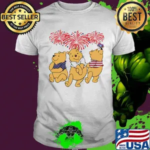 Pooh firework america 4th of july independence day shirt