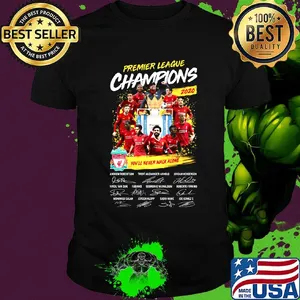 Premier league champions 2020 you'll never walk alone players signatures shirt