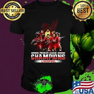 Premier league champions liverpool players signatures shirt