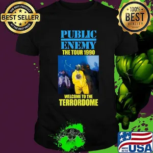 Public enemy the tour 1990 welcome to the terrordome shirt