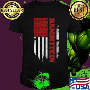 Rammstein band american flag independence day shirt