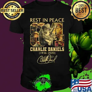 Rest in peace 84 charlie daniels 1936 2020 signature shirt