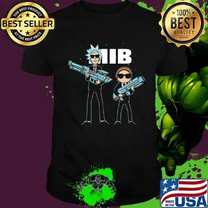 Rick and morty mib holding guns shirt