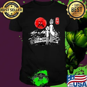 Rick and morty sunset japanese shirt
