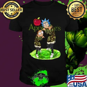 Rick and morty veteran applebee's shirt