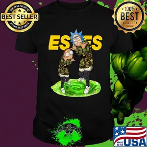 Rick and morty veteran estes logo shirt