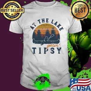 Rowing at the lake gettin tipsy vintage retro shirt