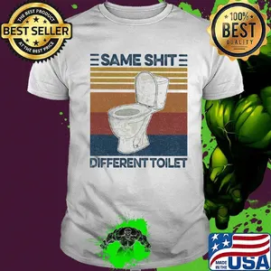 Same Shit Different Toilet Plumber vintage retro shirt