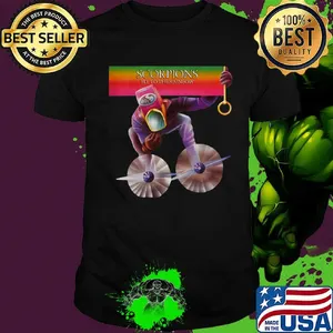 Scorpions band fly to the rainbow shirt