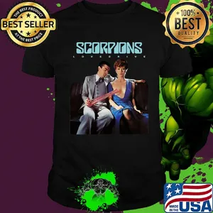 Scorpions lovedrive rock metal band logo shirt