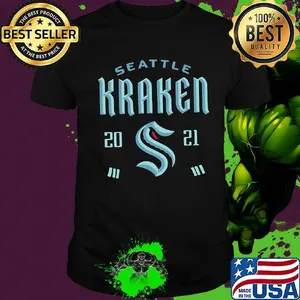 Seattle kraken 2021 logo shirt