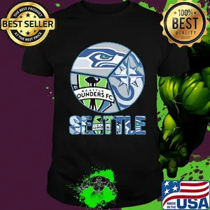 Seattle seahawks mariners seattle sounders fc storm logo shirt