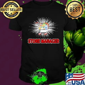 Shopping store manager light shirt
