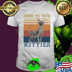 Show Me Your Kitties Vintage Retro Cat Shirt