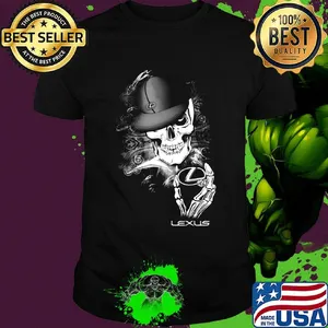 Skeleton skull lexus logo shirt