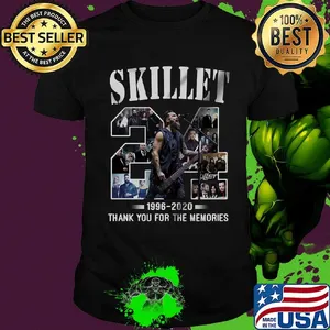Skillet 24 1996 2020 thank you for the memories signature shirt