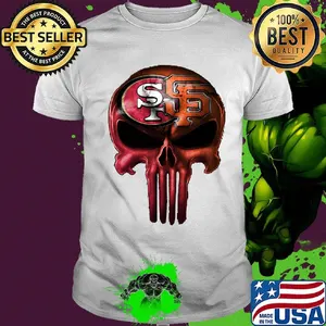 Skull san francisco 49ers and san francisco giants shirt
