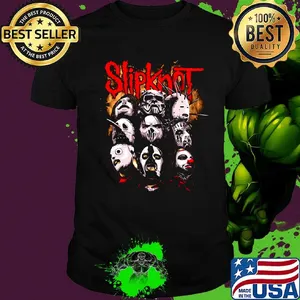 Slipknot band happy halloween characters  shirt