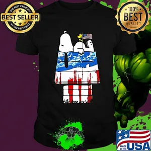 Snoopy and woodstock home america 4th july independence day shirt