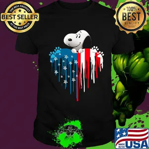Snoopy heart america 4th of july independence day shirt