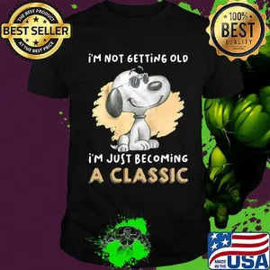 Snoopy i'm not getting old i'm just becoming a classic shirt