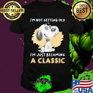 Snoopy i'm not getting old i'm just becoming a classic vintage shirt