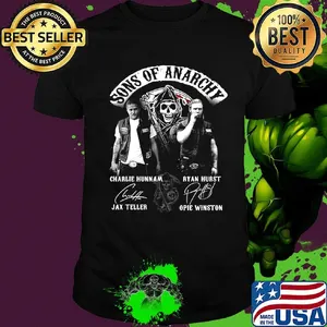 Sons of anarchy characters signatures shirt