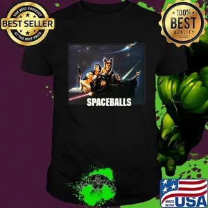 Spaceballs movie characters meteor shower shirt